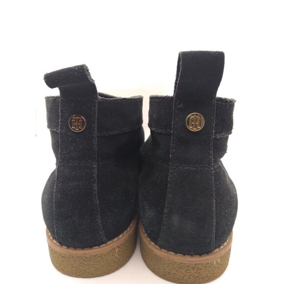 Tommy Hilfiger Blaze Black Suede Chukka Boots Womens Size US 10 M READ - Picture 2 of 16